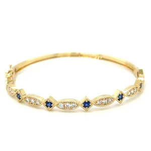 Sapphire and Diamond Bracelet