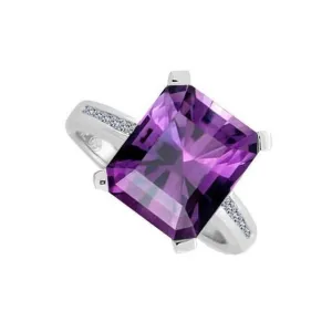 Silver & Amethyst ring