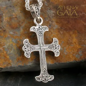 Silver Fleury Cross