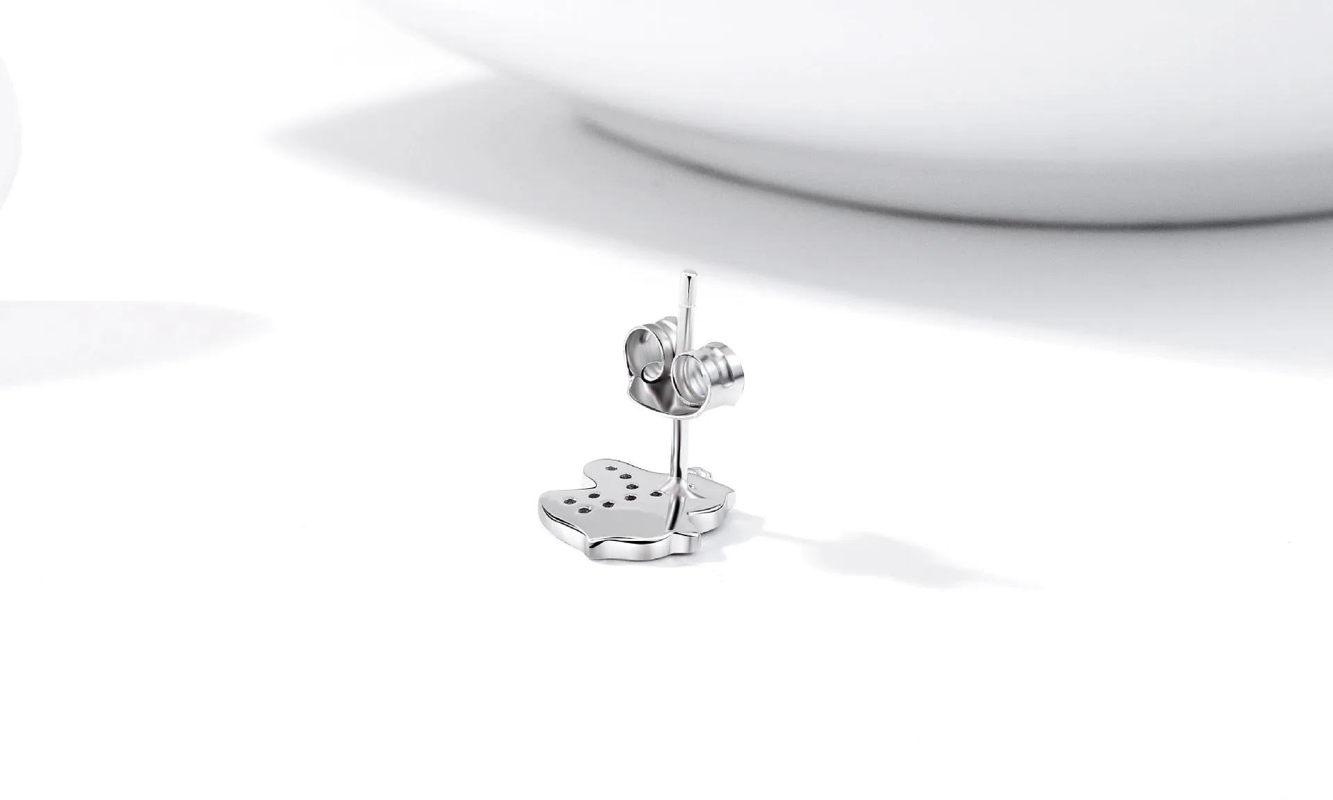 Silver Unicorn Stud Earrings