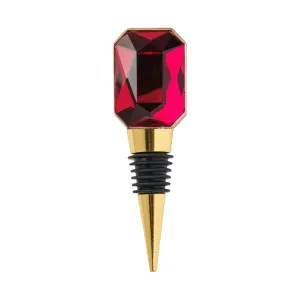 Single Gem Wine Stopper | Red