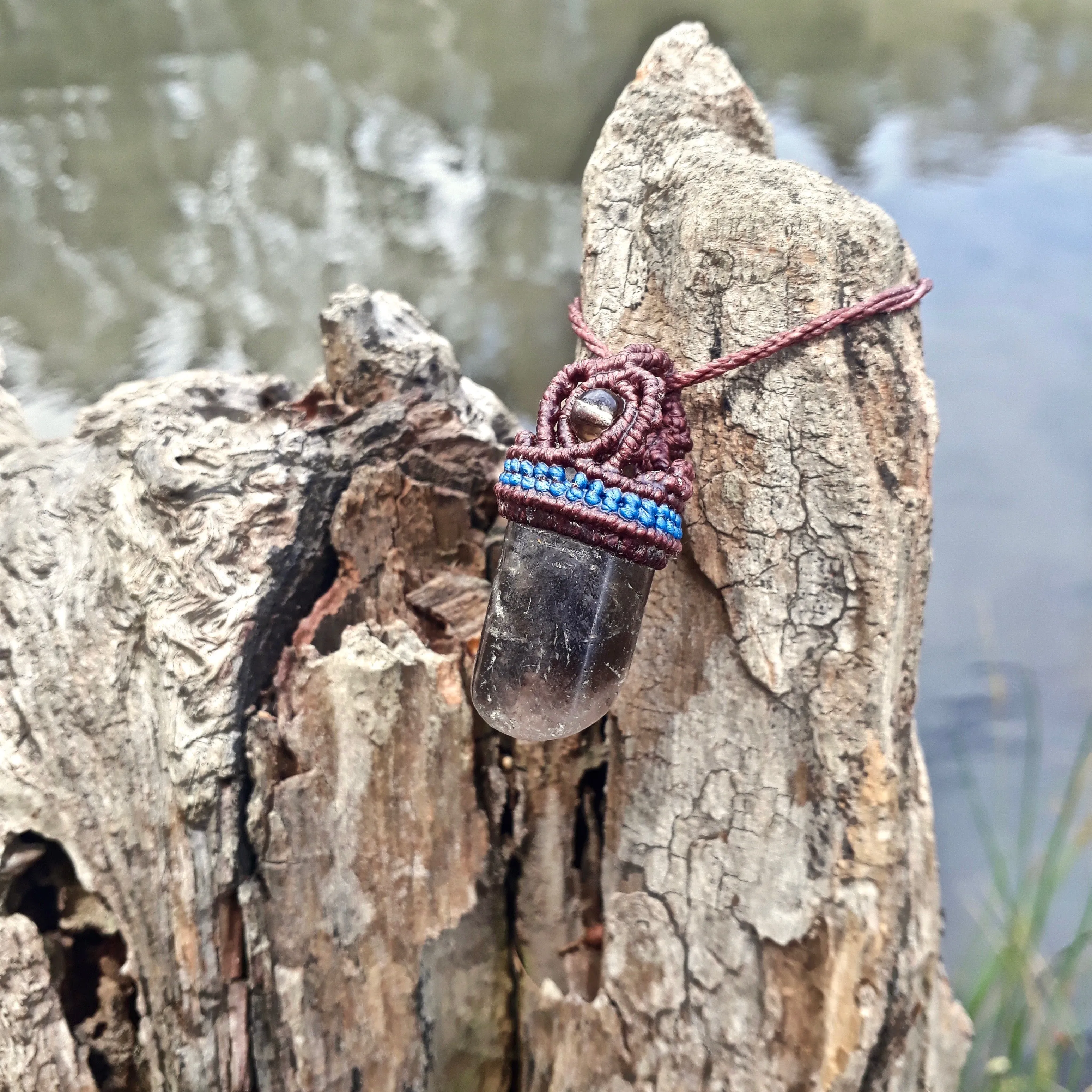 Smoky quartz necklace