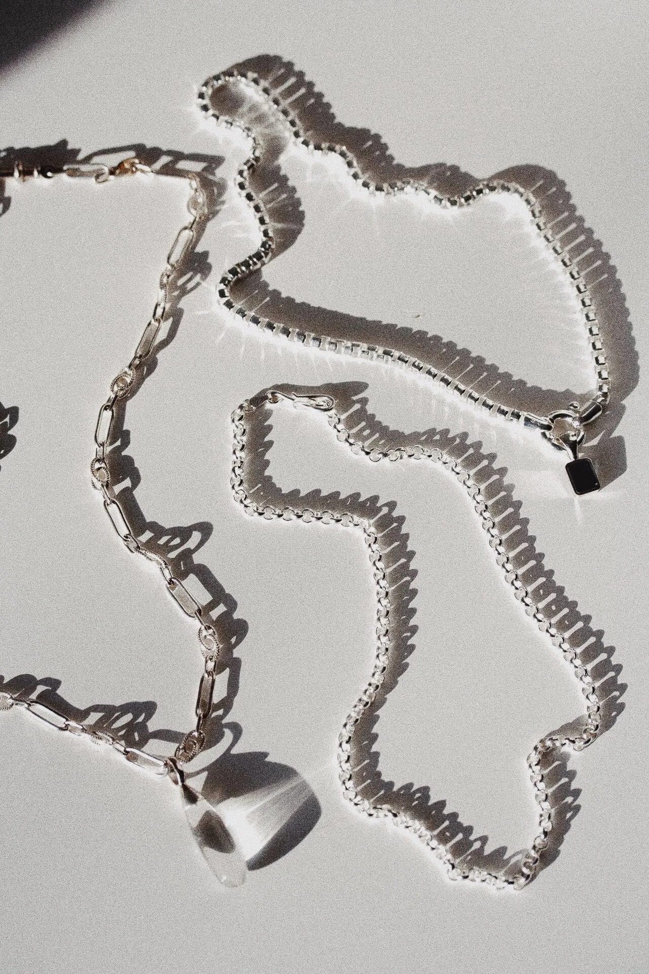 Stone Teardrop Necklace