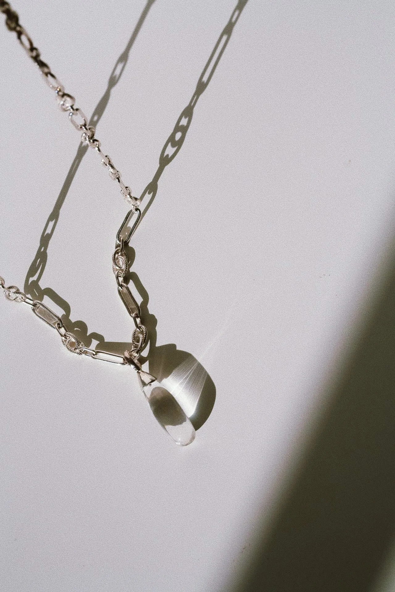 Stone Teardrop Necklace
