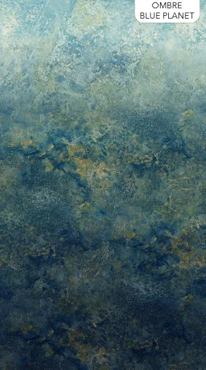Stonehenge Ombre Blue Planet - Northcott