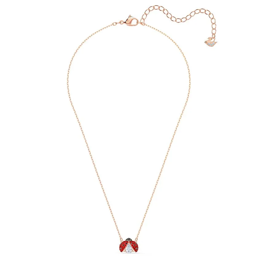 SWAROVSKI Sparkling Dance Ladybug Necklace - Red & Gold-tone plated #5521787