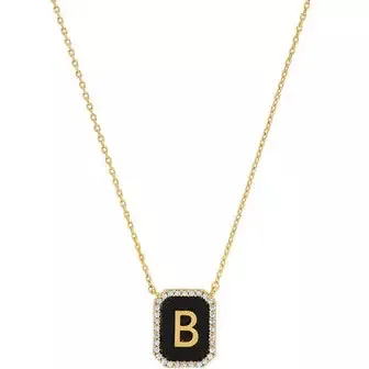 TAI Black Onyx Monogram Pendant