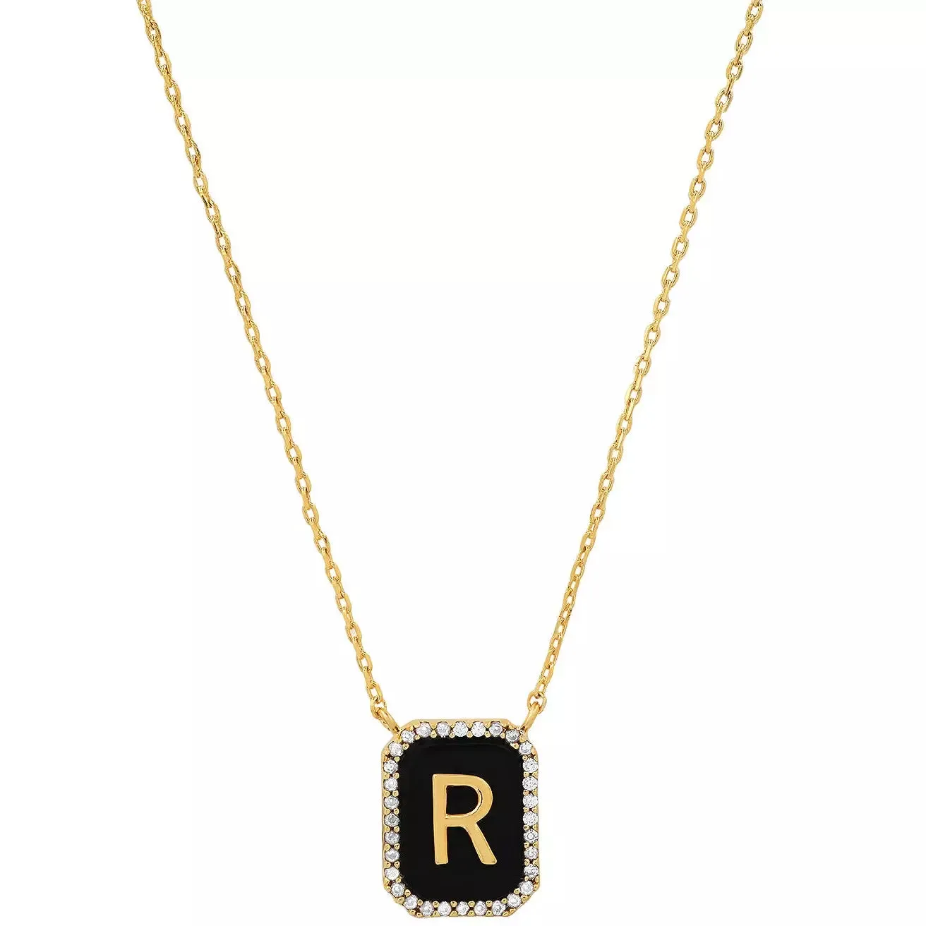 TAI Black Onyx Monogram Pendant