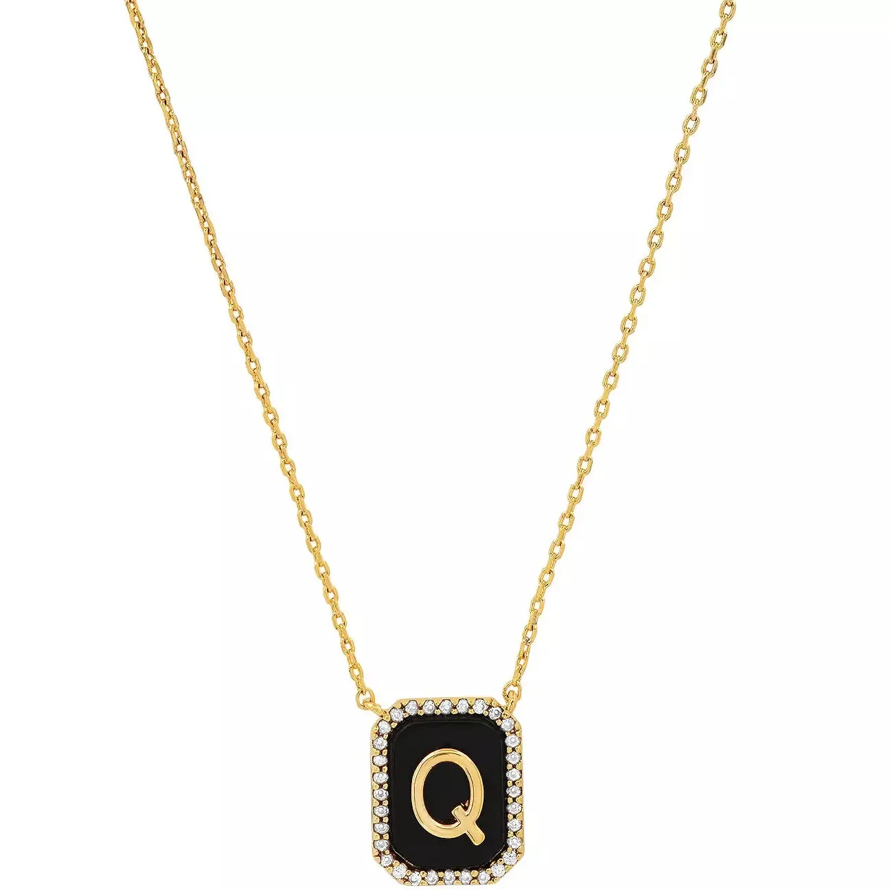 TAI Black Onyx Monogram Pendant
