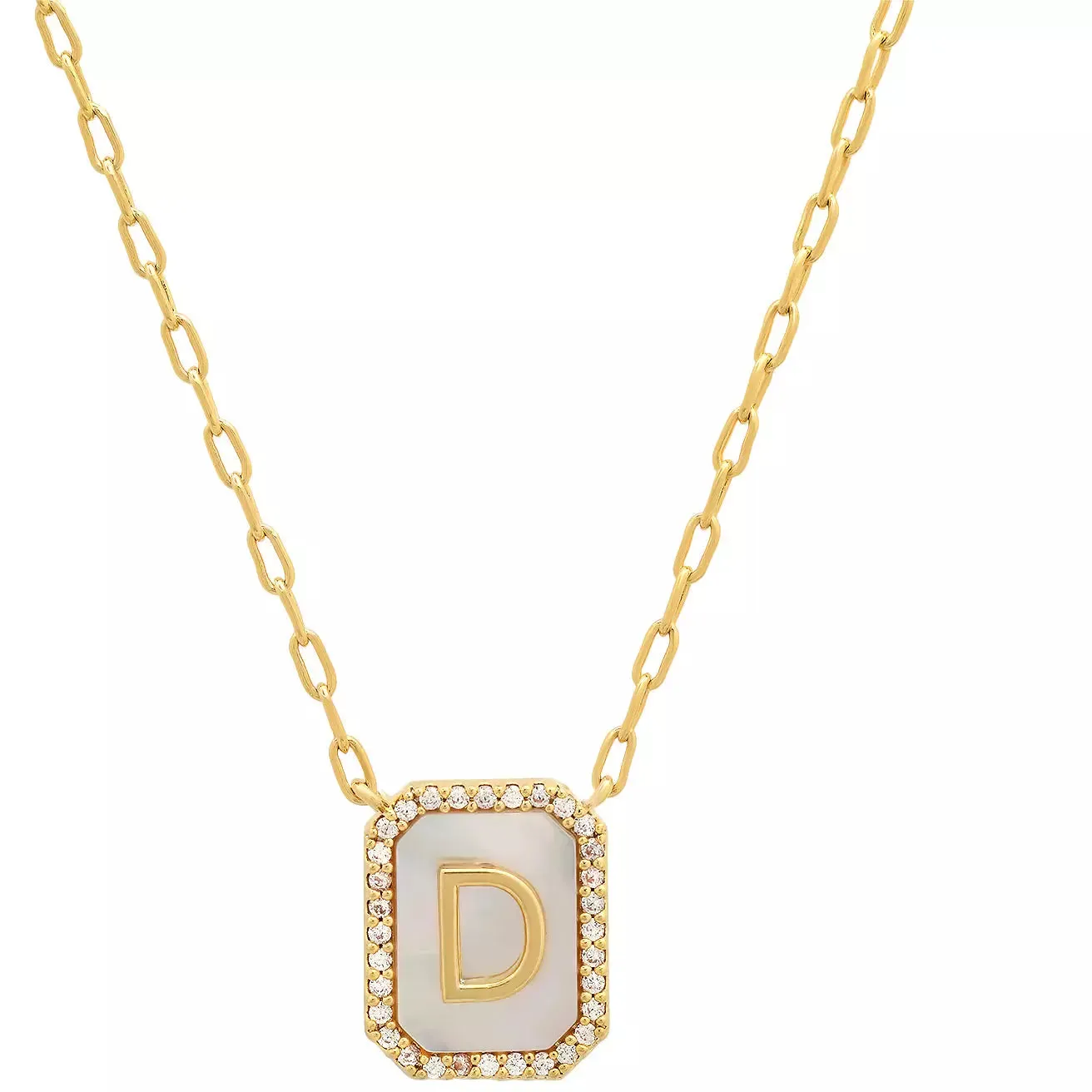 TAI Mother of Pearl Initial Pendant