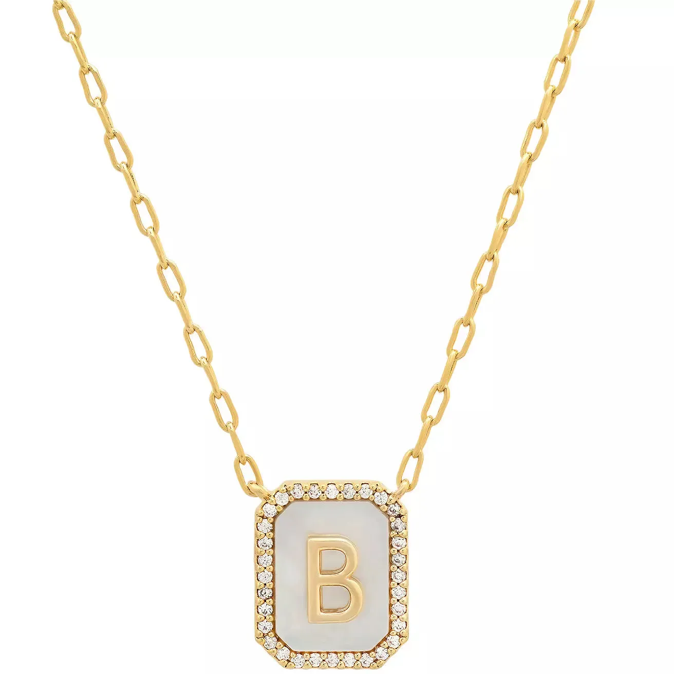 TAI Mother of Pearl Initial Pendant
