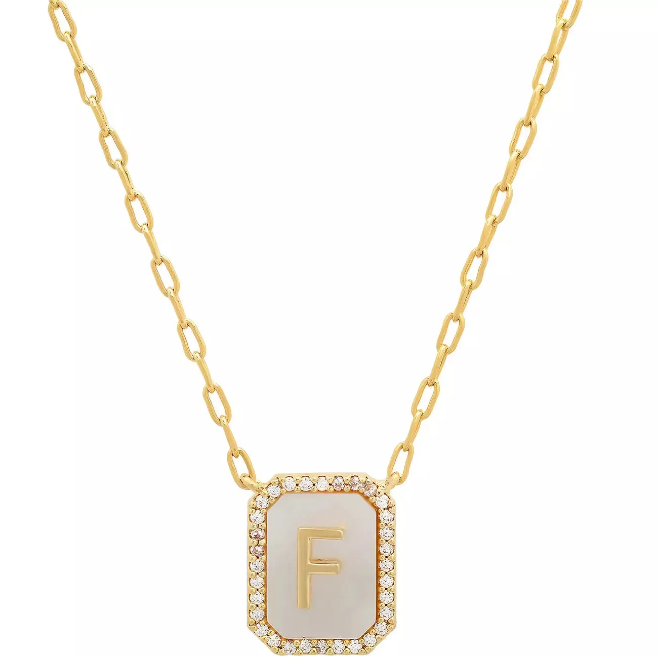 TAI Mother of Pearl Initial Pendant