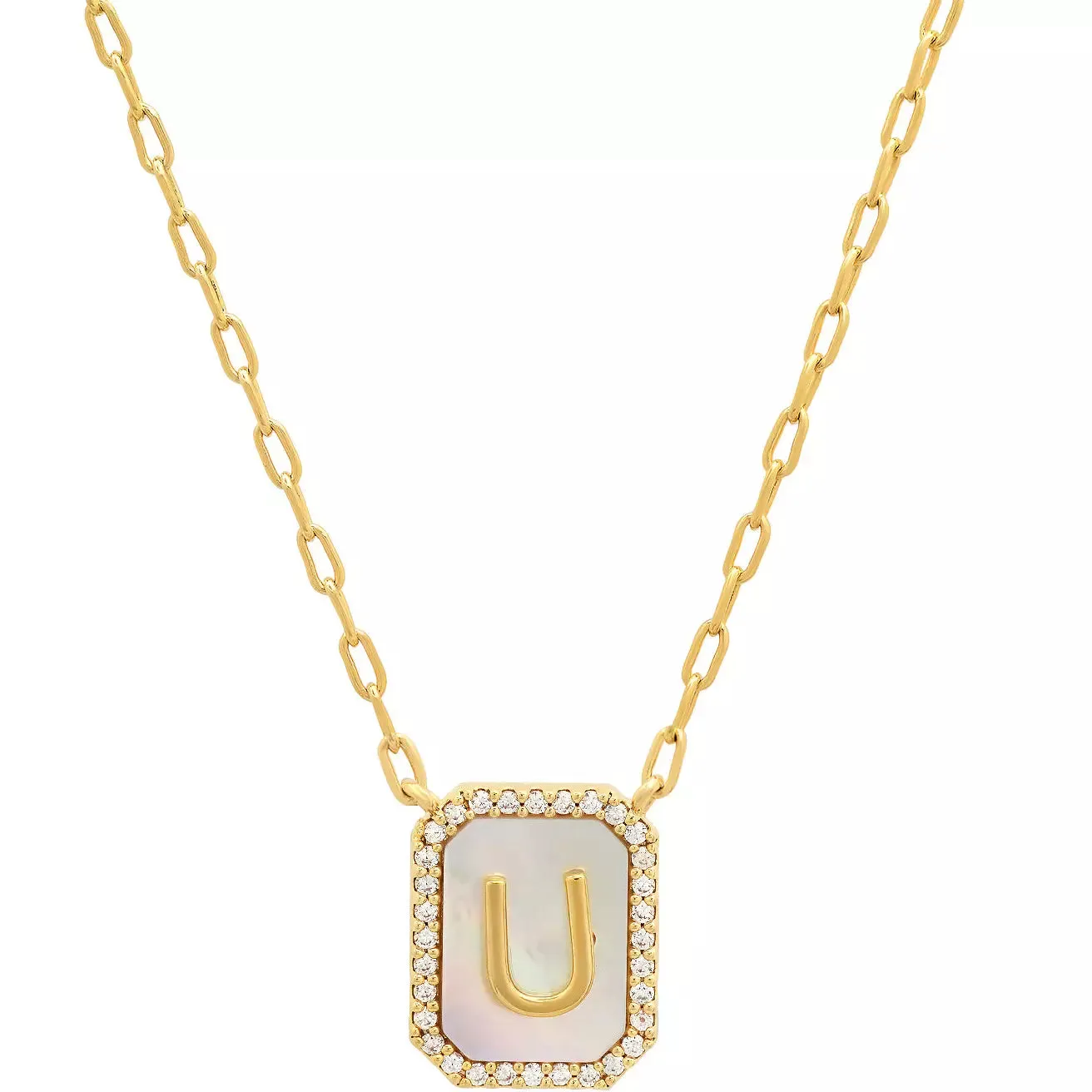 TAI Mother of Pearl Initial Pendant