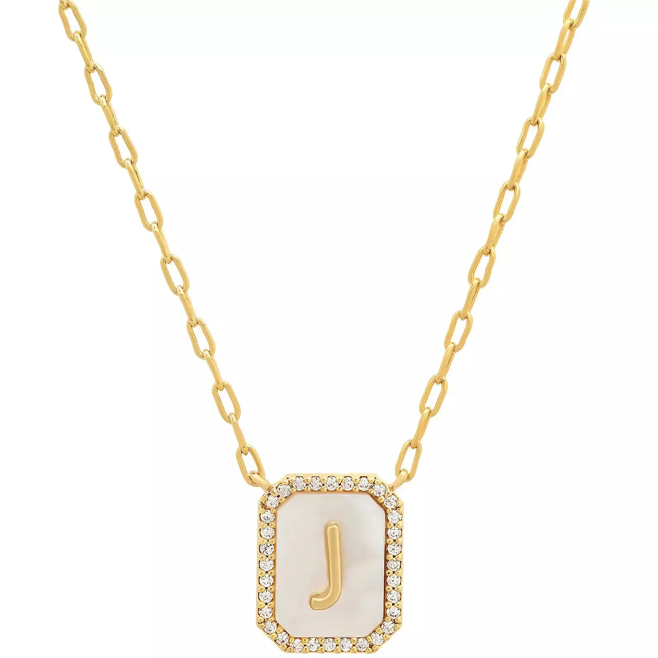 TAI Mother of Pearl Initial Pendant