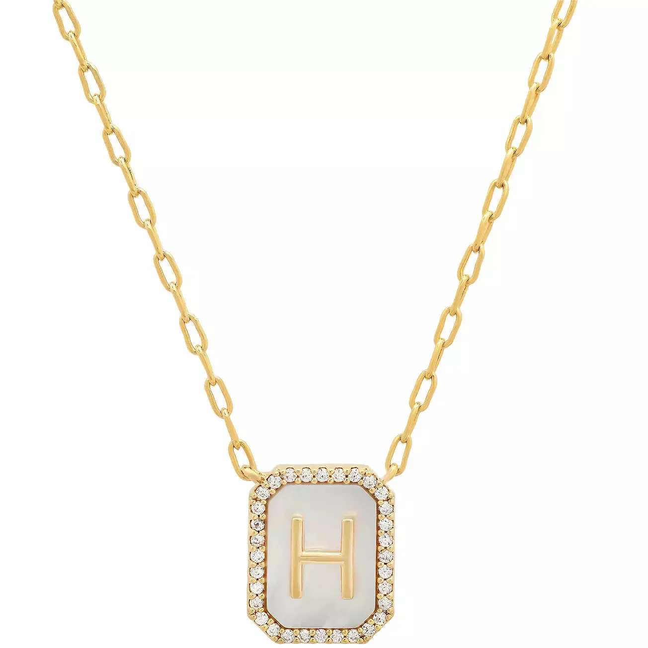 TAI Mother of Pearl Initial Pendant