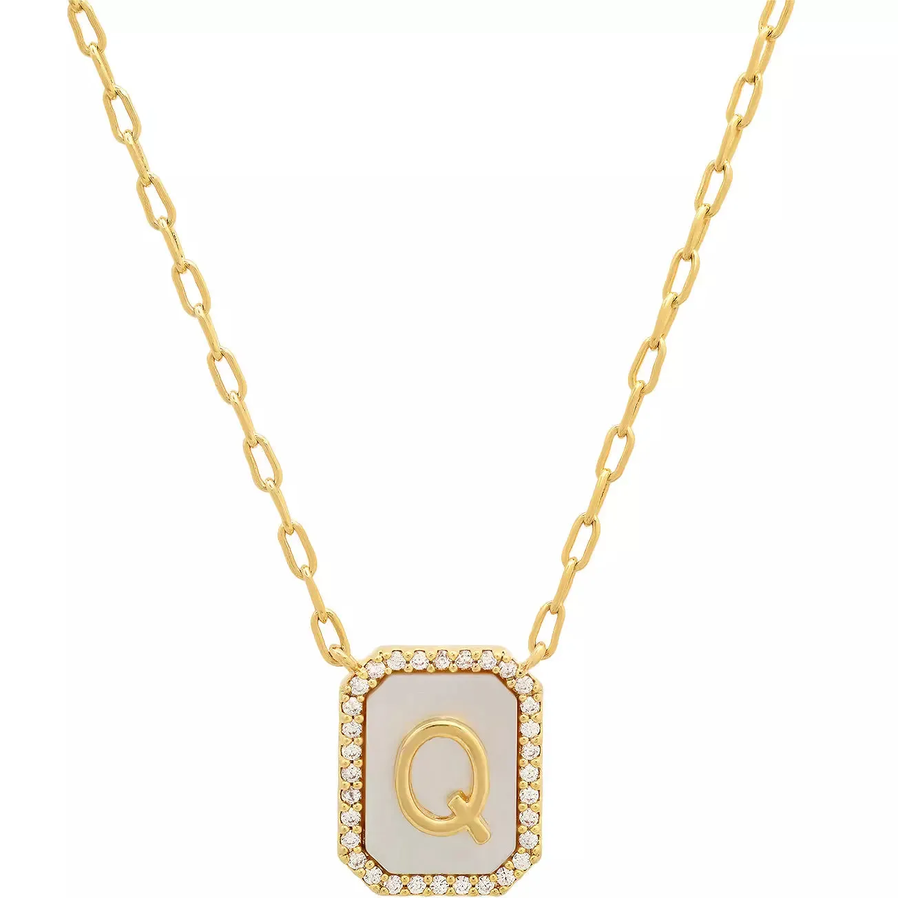 TAI Mother of Pearl Initial Pendant
