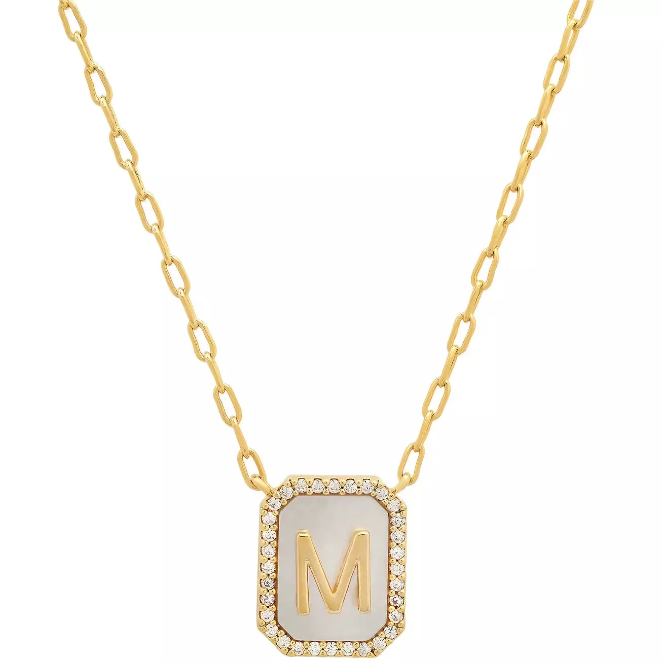 TAI Mother of Pearl Initial Pendant