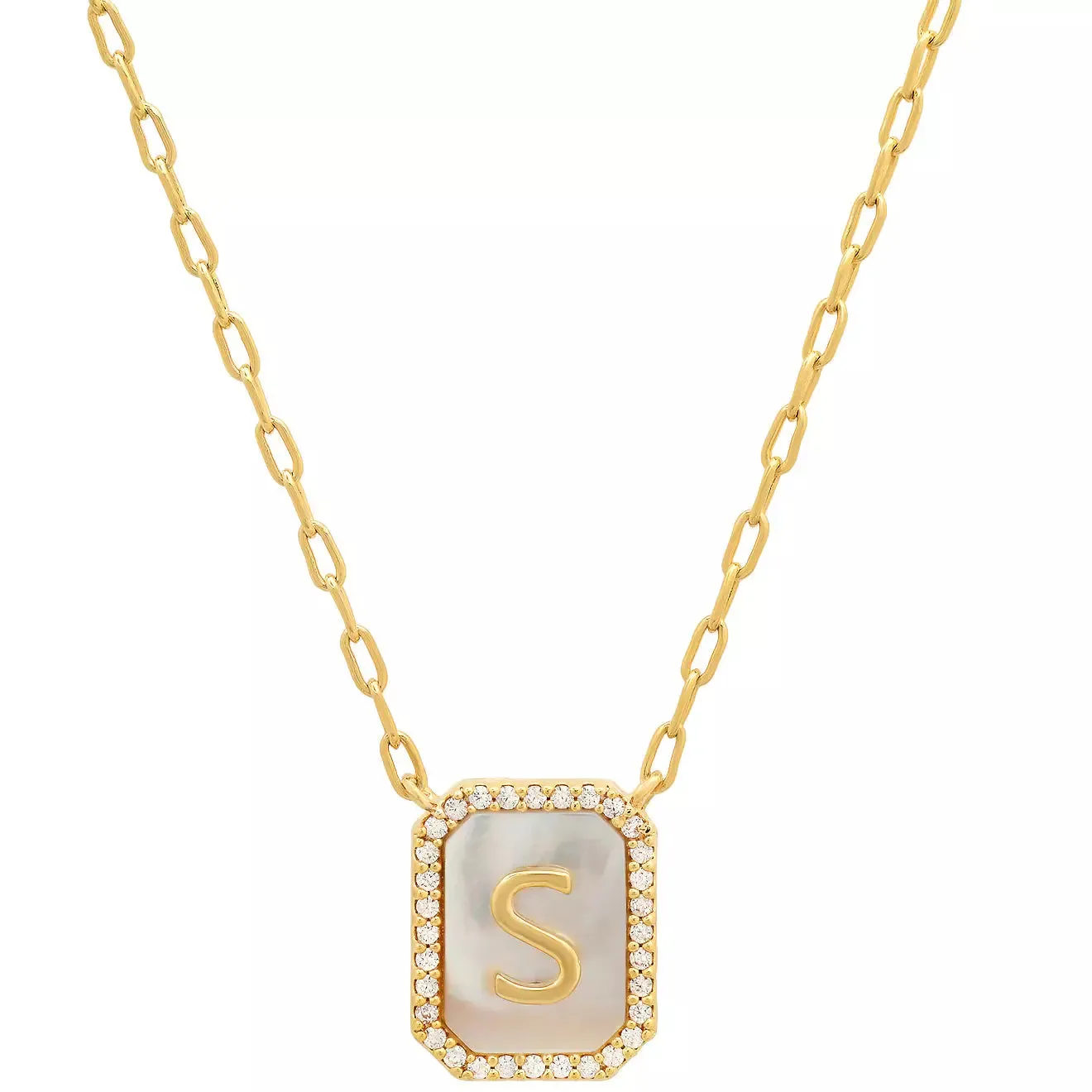 TAI Mother of Pearl Initial Pendant