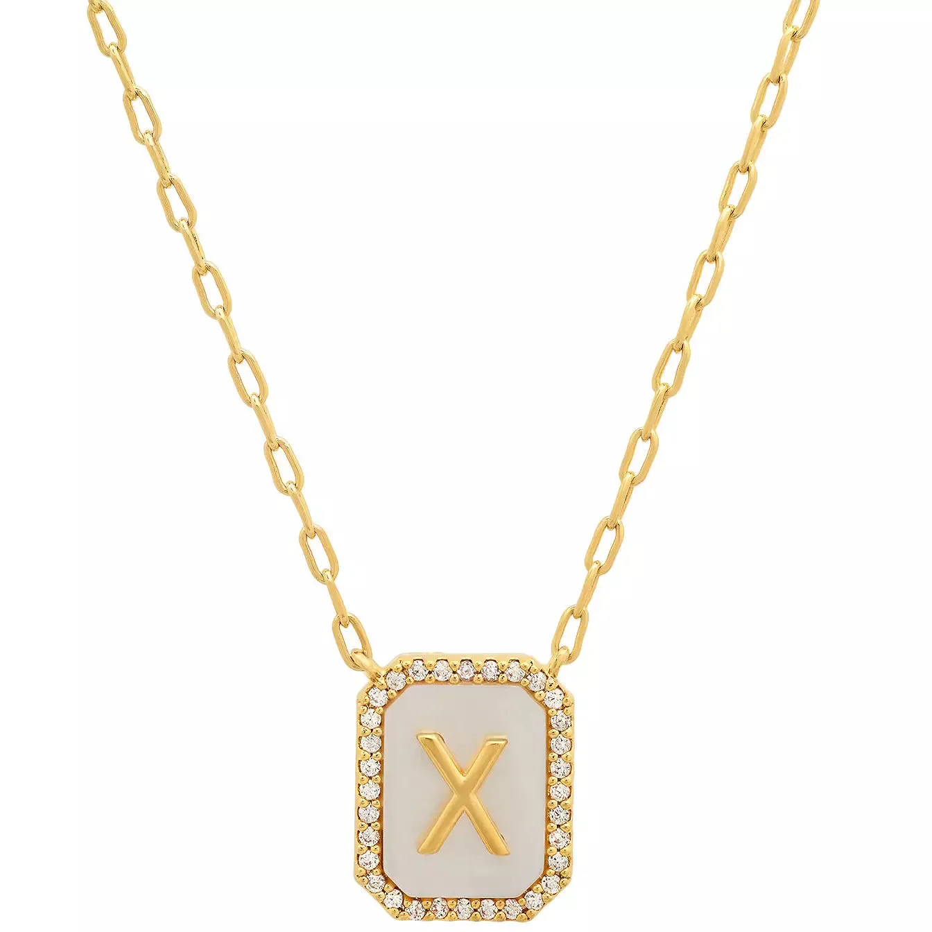 TAI Mother of Pearl Initial Pendant