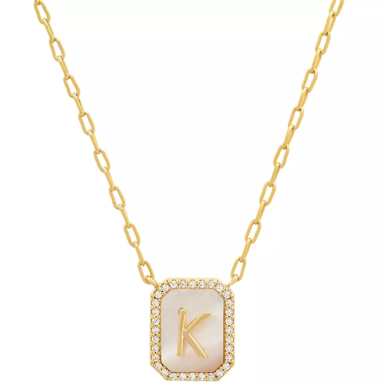 TAI Mother of Pearl Initial Pendant