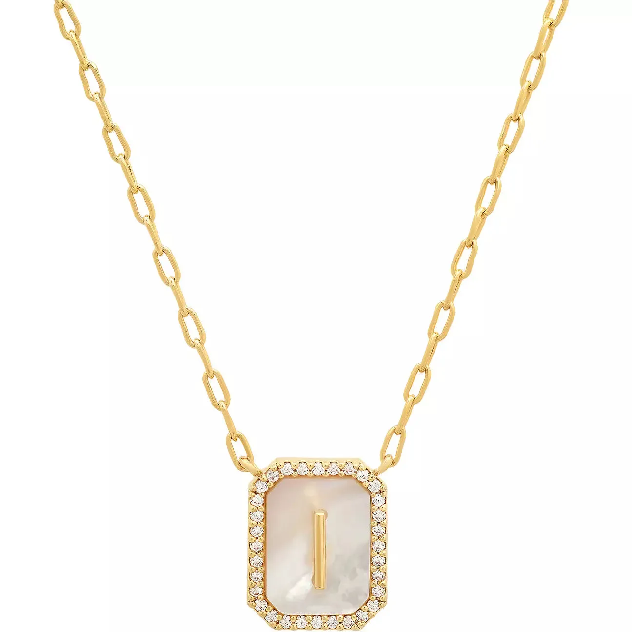 TAI Mother of Pearl Initial Pendant