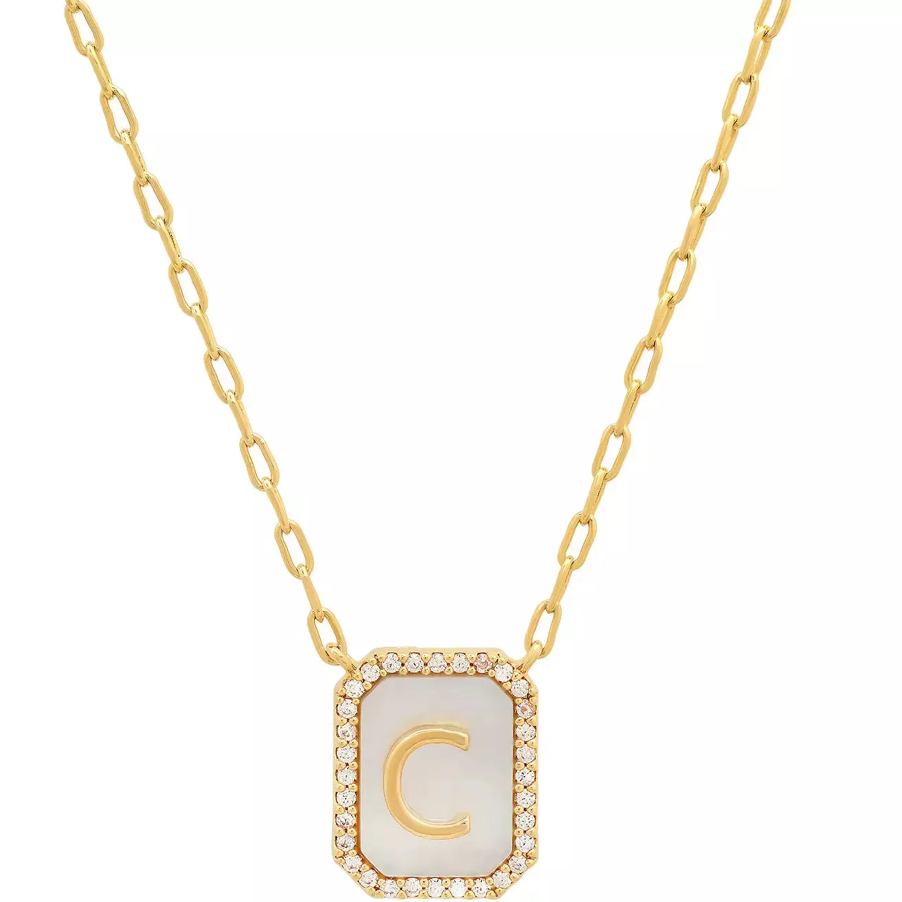 TAI Mother of Pearl Initial Pendant