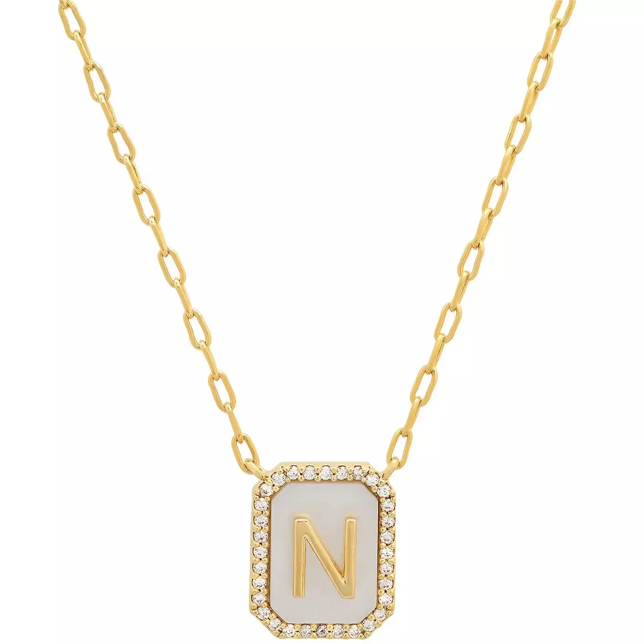 TAI Mother of Pearl Initial Pendant