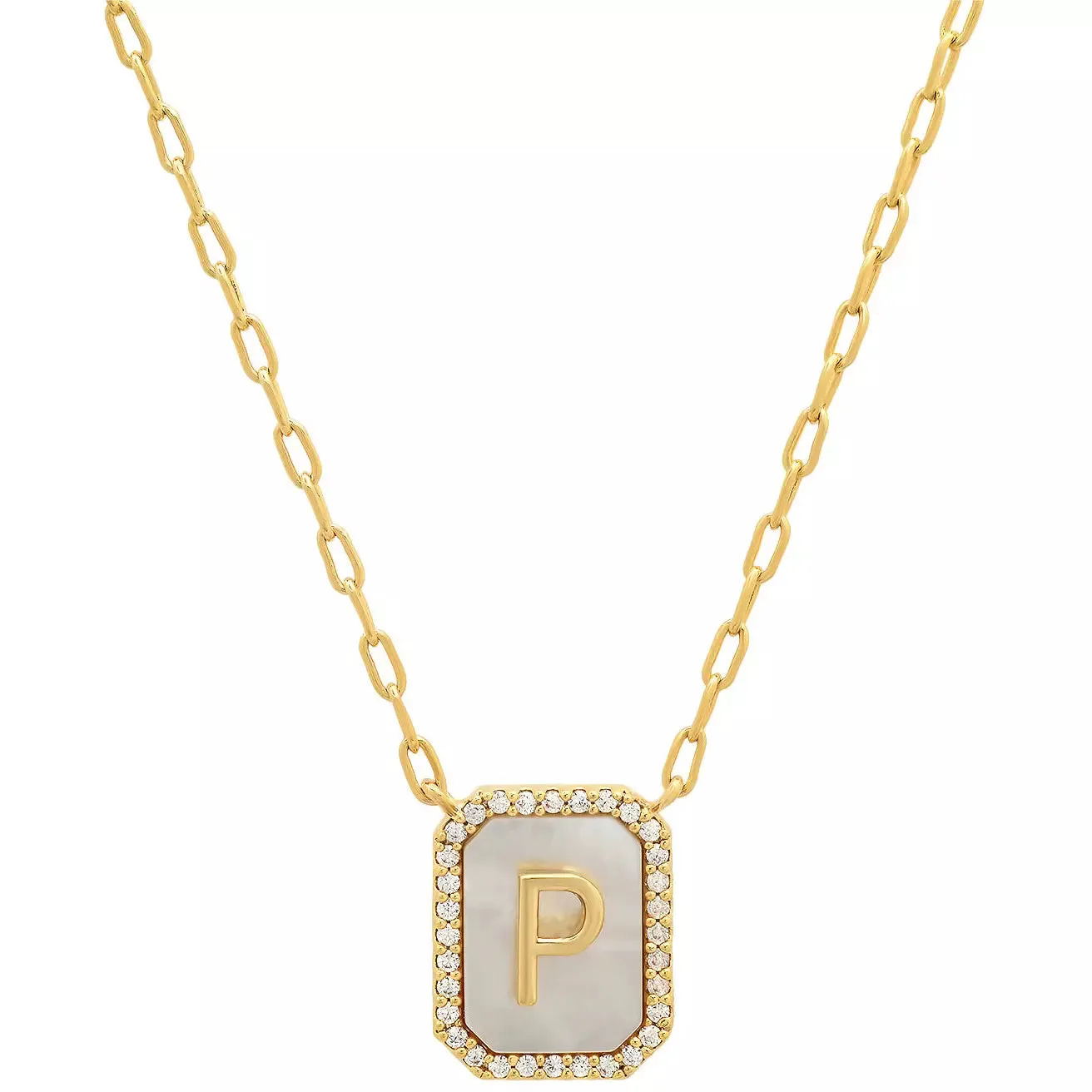 TAI Mother of Pearl Initial Pendant