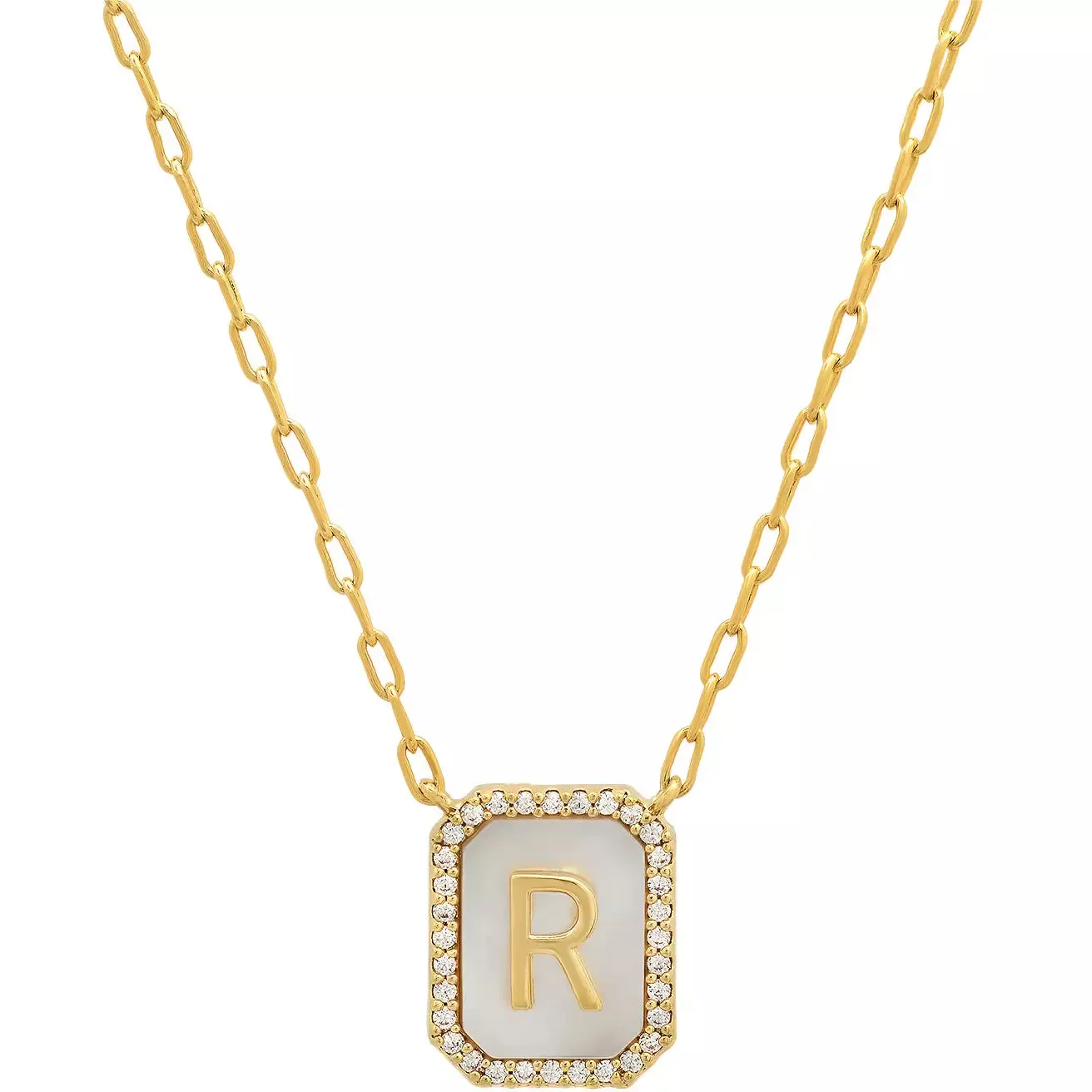TAI Mother of Pearl Initial Pendant