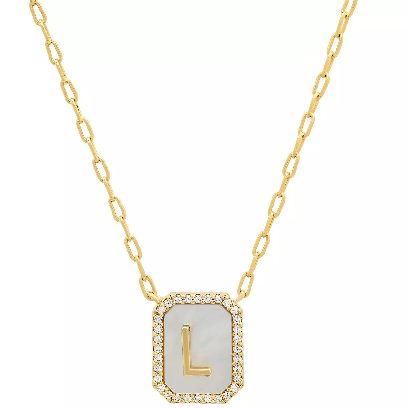 TAI Mother of Pearl Initial Pendant
