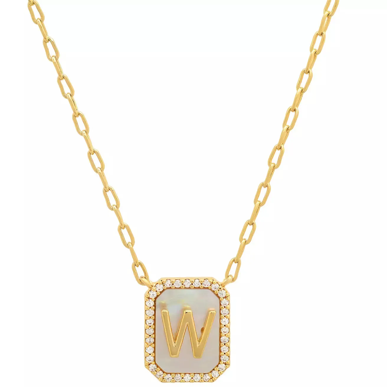TAI Mother of Pearl Initial Pendant