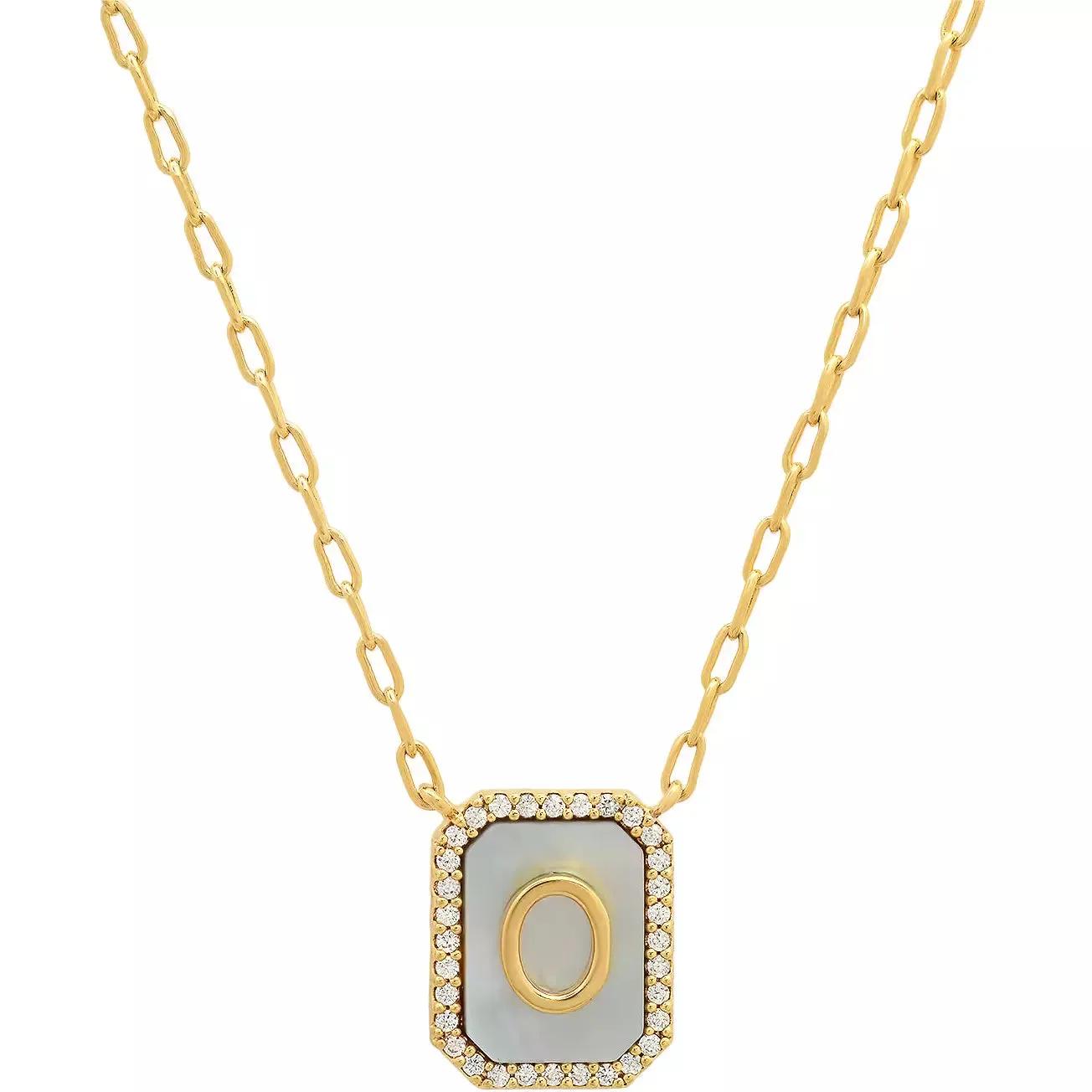 TAI Mother of Pearl Initial Pendant