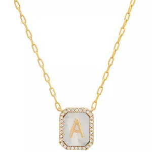 TAI Mother of Pearl Initial Pendant