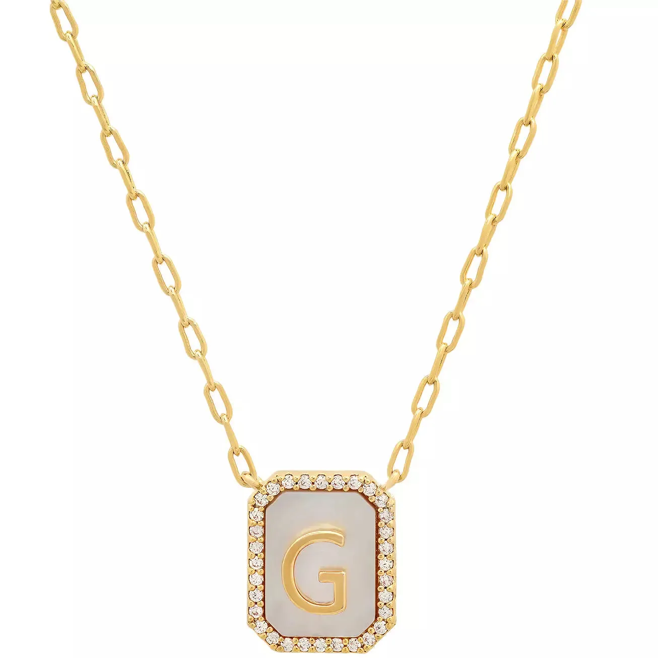 TAI Mother of Pearl Initial Pendant