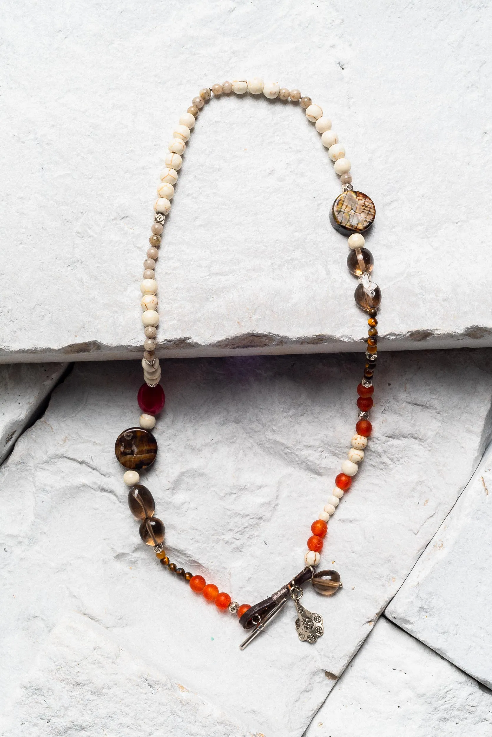 Tanya - Smoky Quartz and Brown Jasper Choker SALE