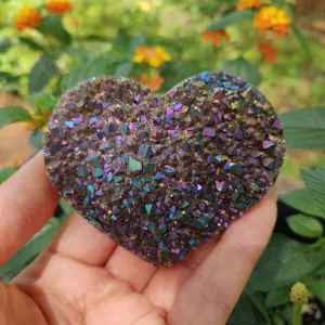 Titanium Amethyst Heart (#11)