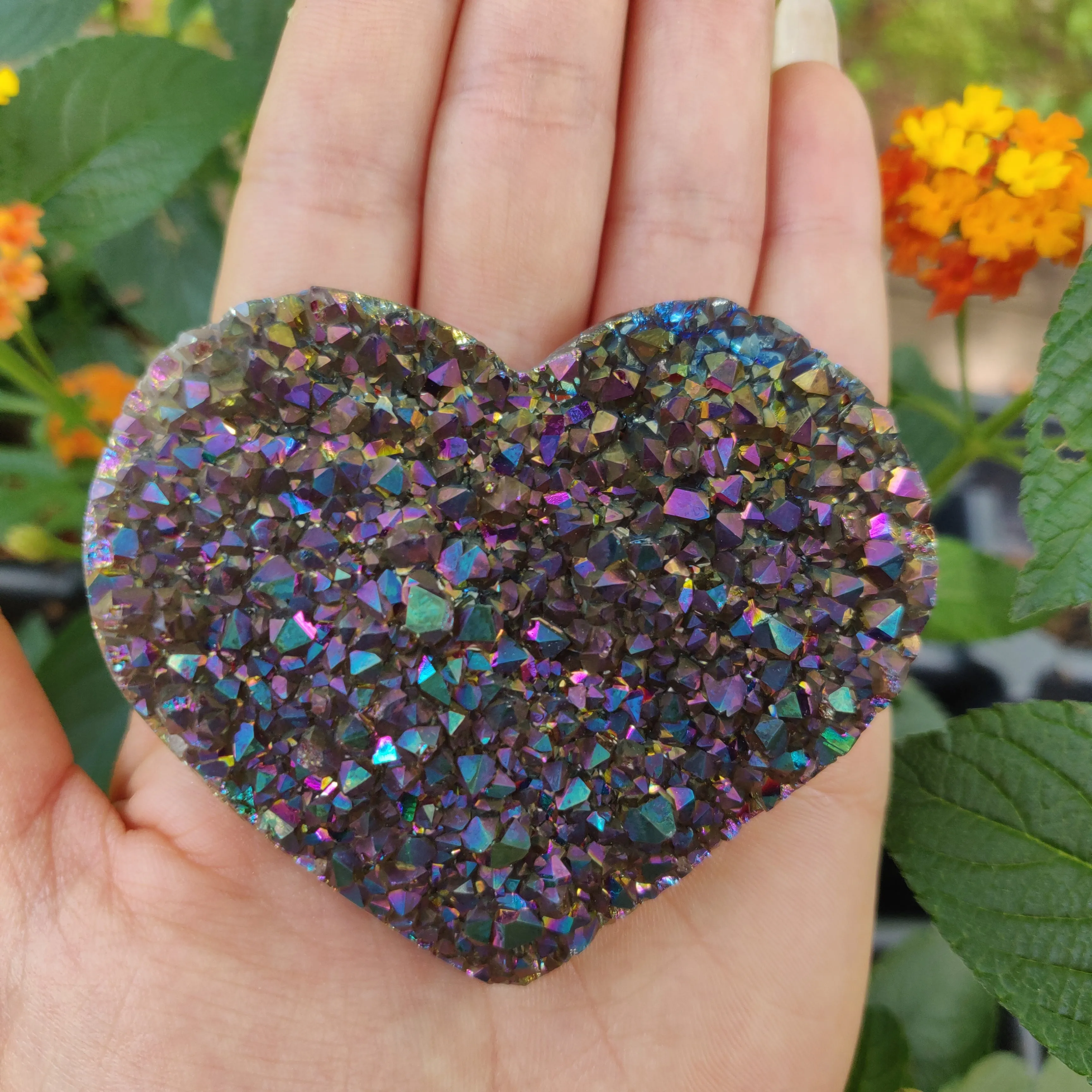 Titanium Amethyst Heart (#11)