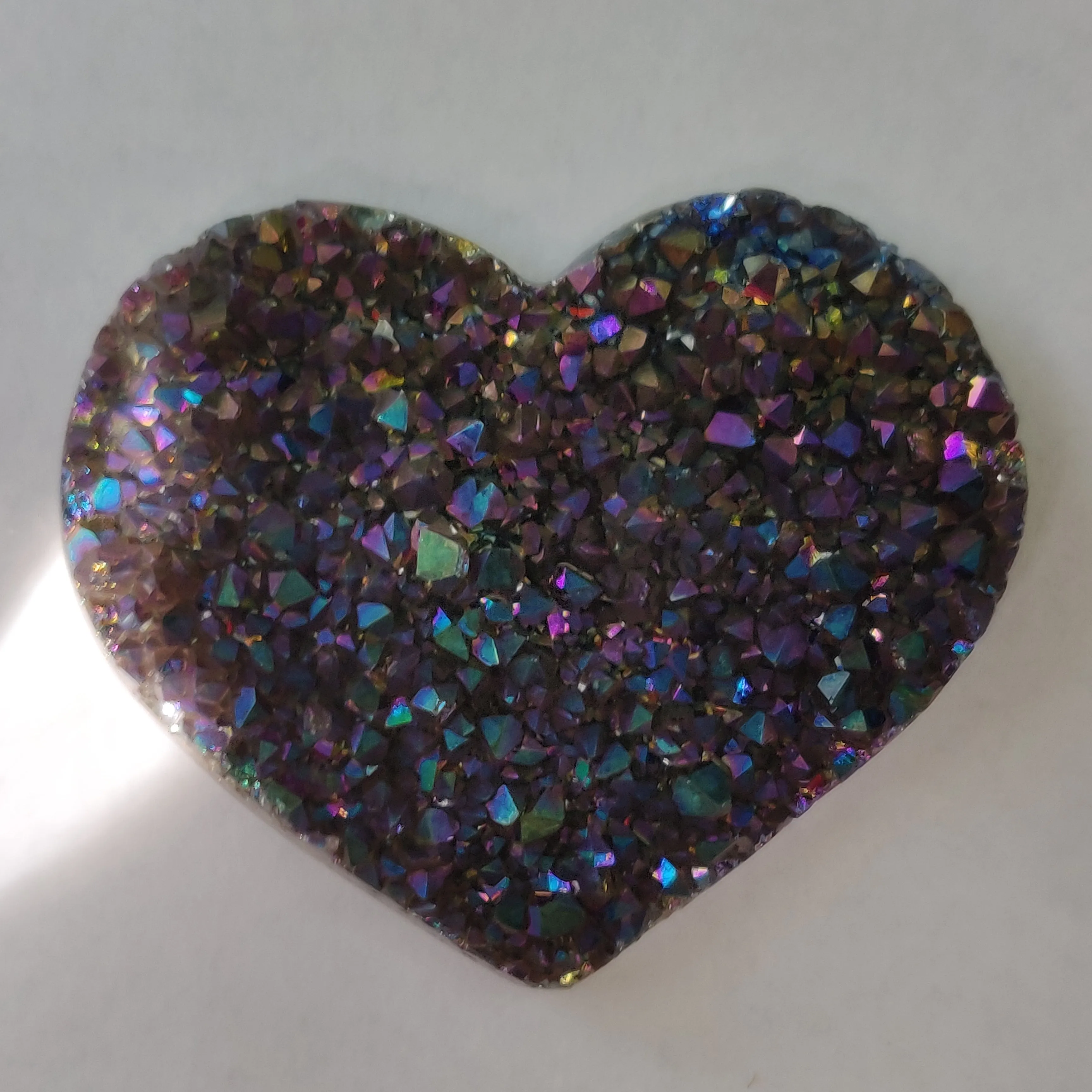 Titanium Amethyst Heart (#11)