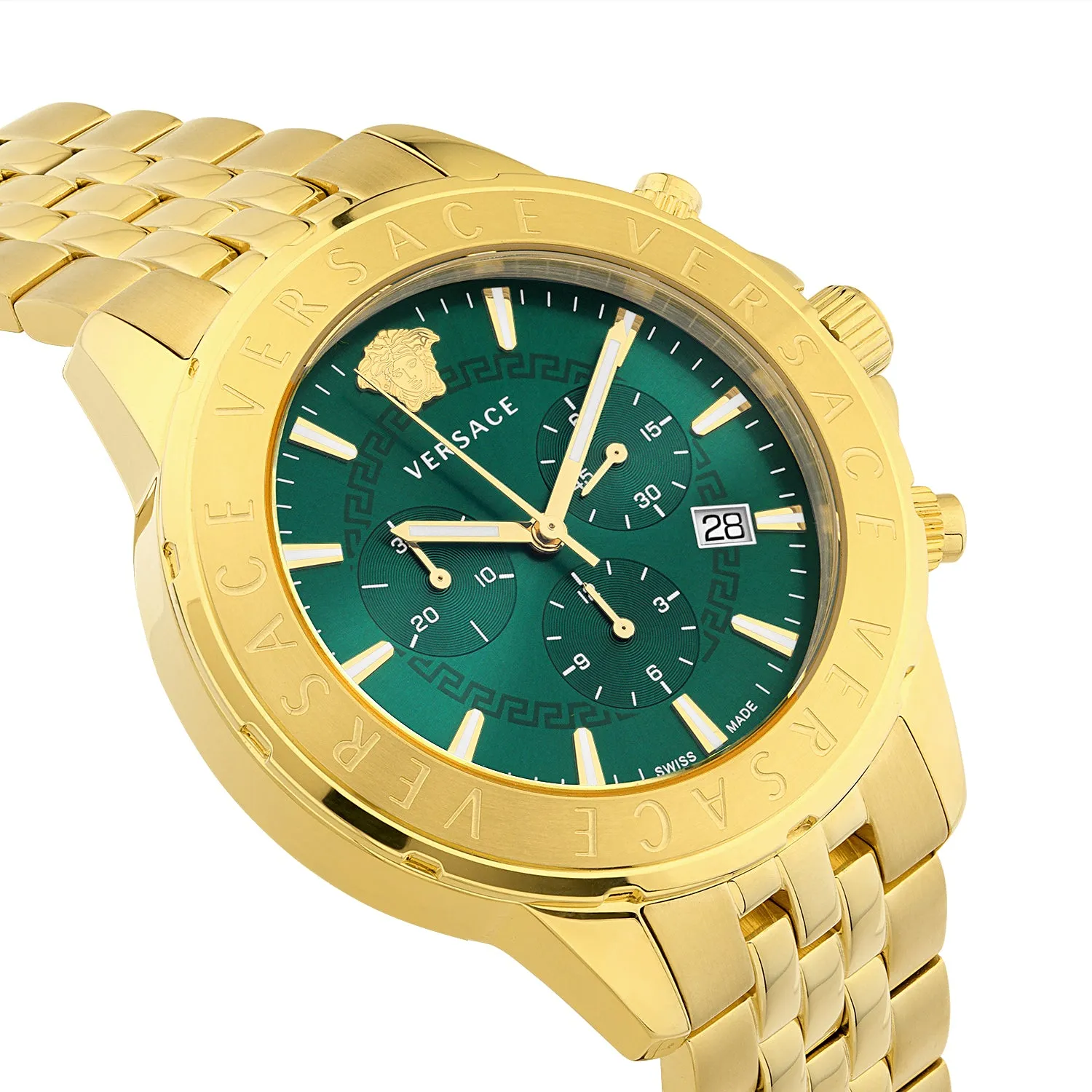 Versace Men's Chrono Signature 44mm Quartz Watch VEV600619