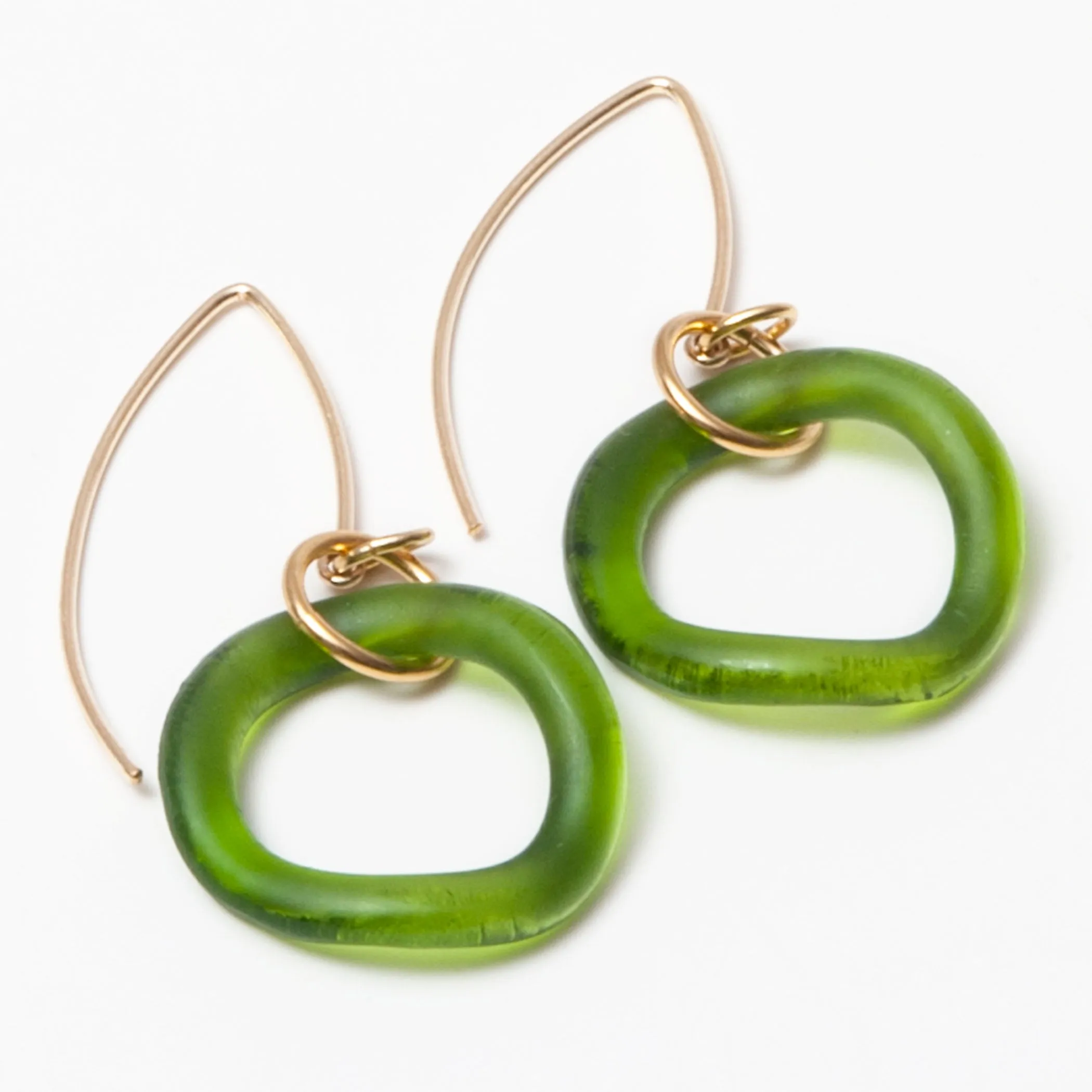 Wave Boomerang Earrings Fall Colors