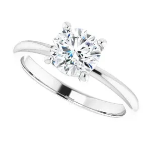 White Gold Solitaire Engagement Ring
