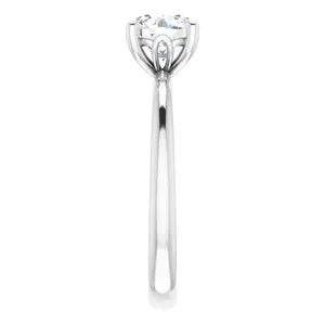 White Gold Solitaire Engagement Ring