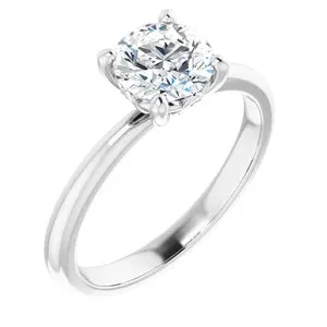 White Gold Solitaire Engagement Ring