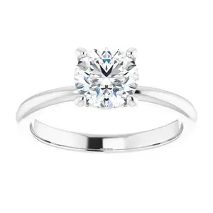 White Gold Solitaire Engagement Ring