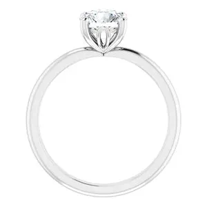 White Gold Solitaire Engagement Ring