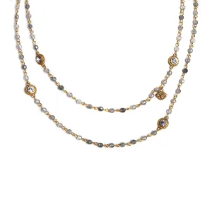 Wrap - 4mm Lux Mixed Grey Quartz