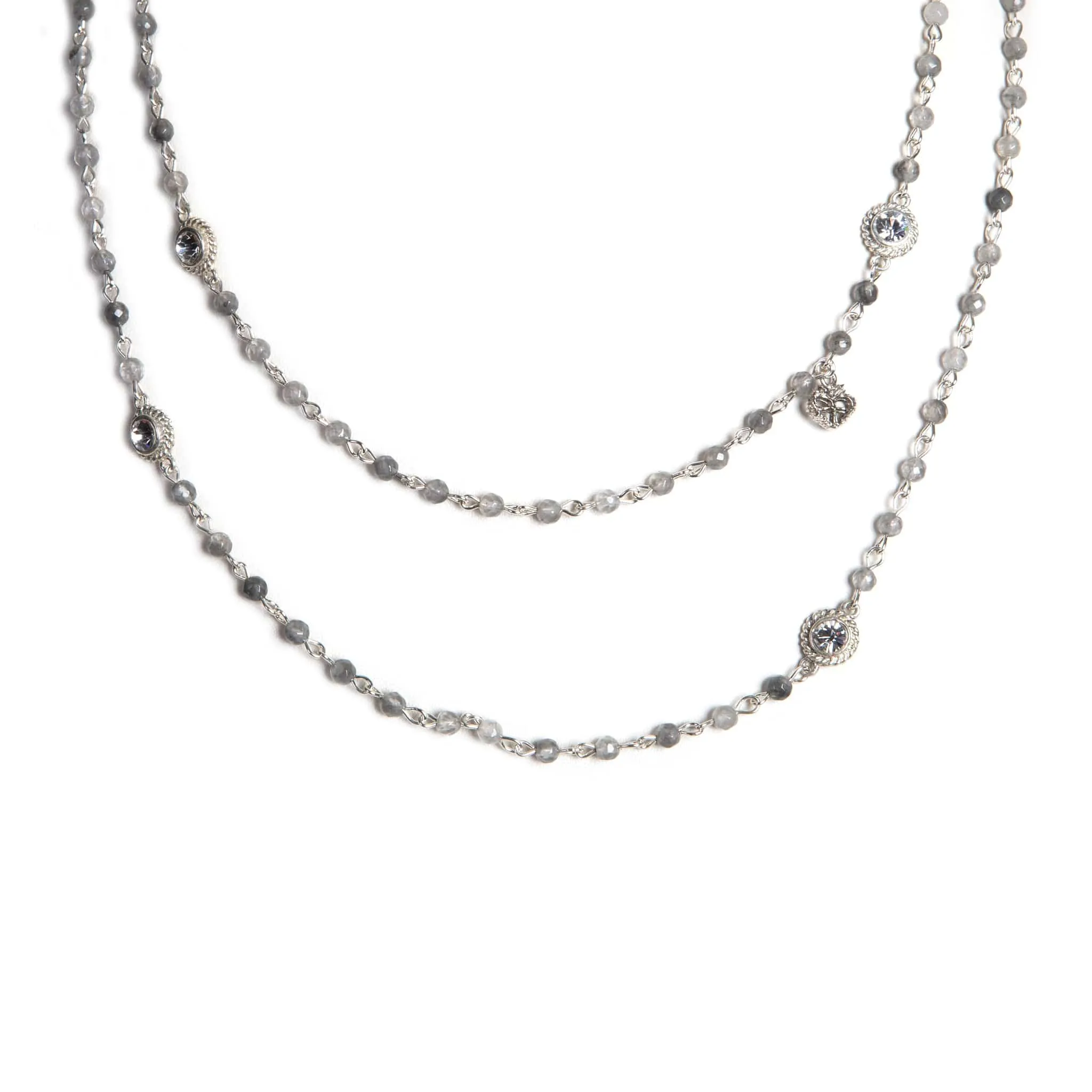 Wrap - 4mm Lux Mixed Grey Quartz